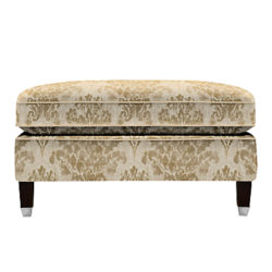 Duresta Grayson Footstool, Umber Leg Mulsanne Champagne